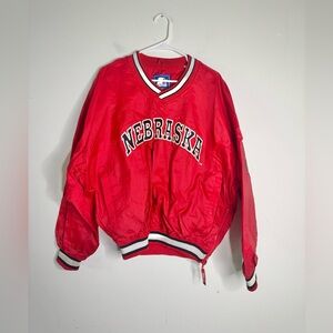 Vintage Starter Nebraska Cornhuskers Pullover Jacket